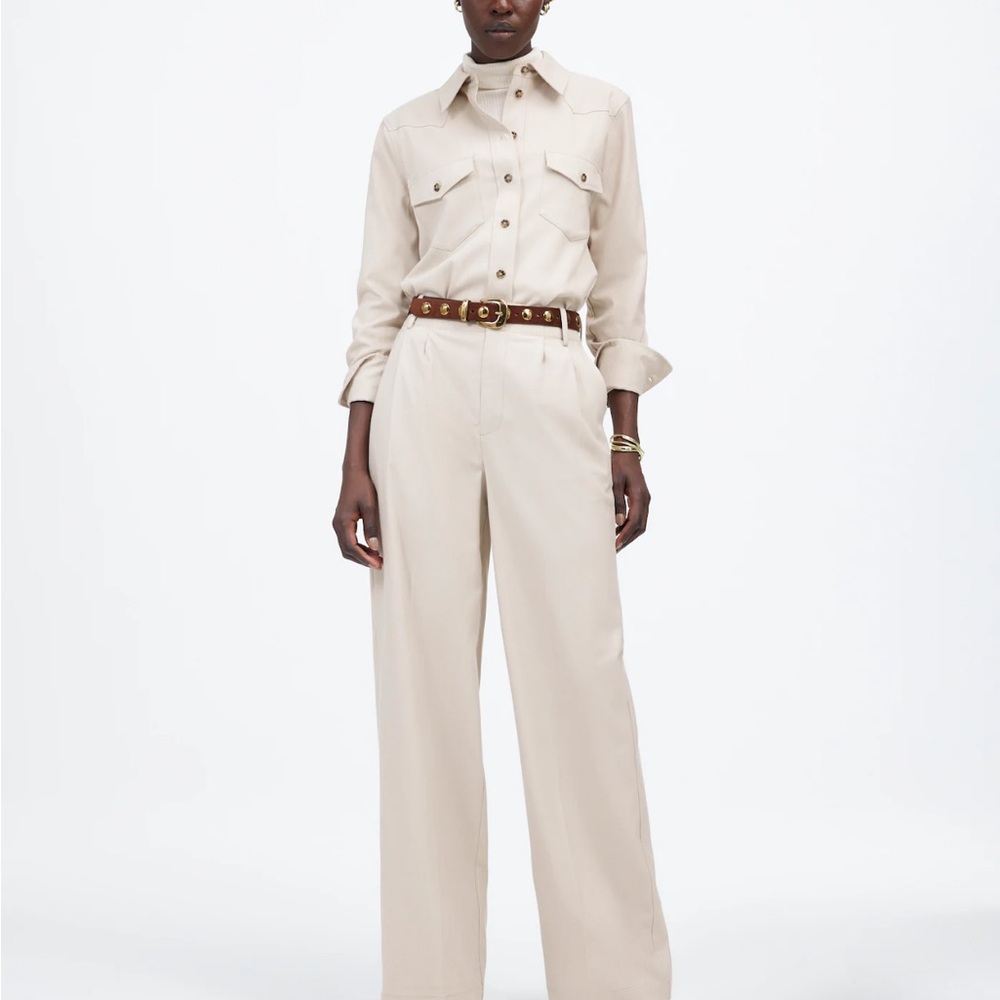 Elegant Cream Women's Jumpsuit